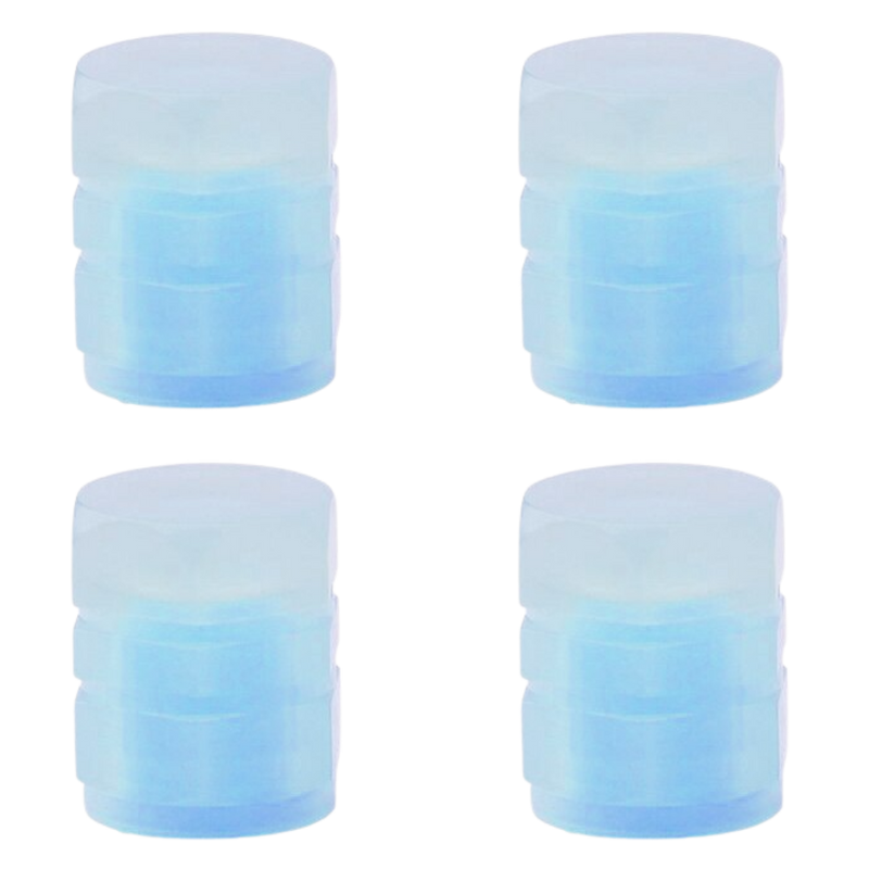 4 Bouchons de valves lumineux pour voitures