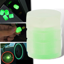 4 Bouchons de valves lumineux pour voitures
