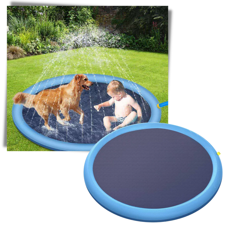 Piscine à jets d'eau pour animaux de compagnie et enfants