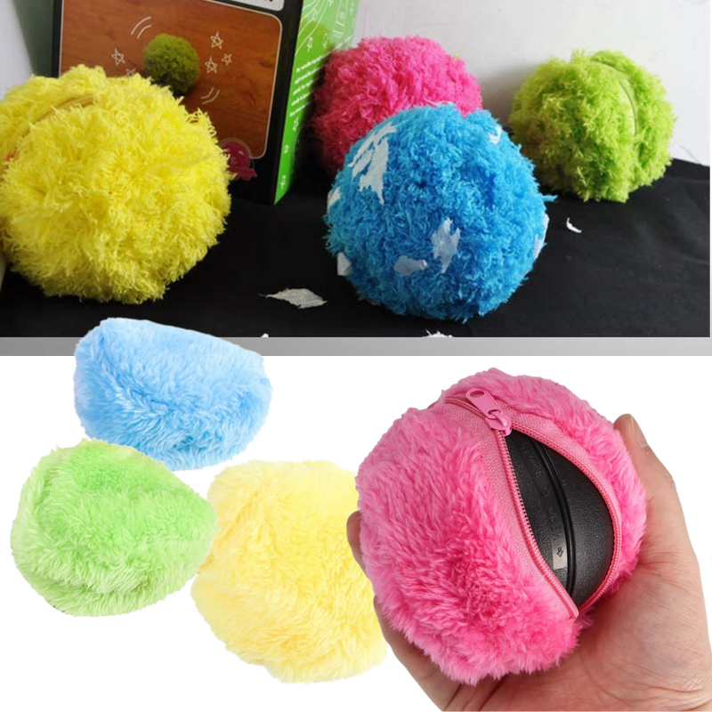 Balle rotative automatique pour chien avec 4 housses