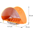 Tente de plage portative pour bébé avec mini-piscine