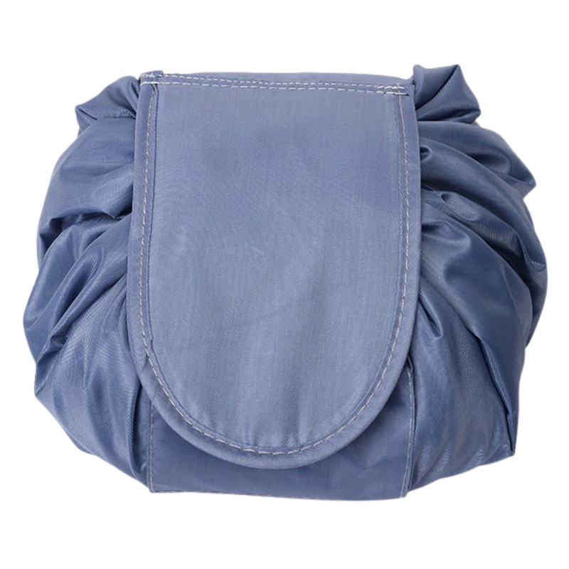 Pochette à maquillage pliable avec cordon de serrage