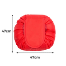 Pochette à maquillage pliable avec cordon de serrage