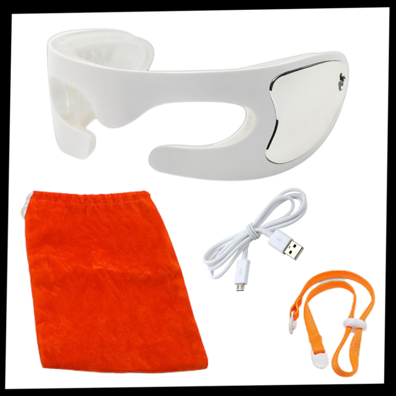 Masque de massage pour les yeux avec LED pour éliminer les rides