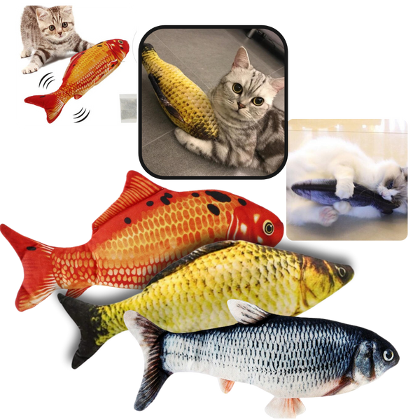 Jouet poisson pour chat