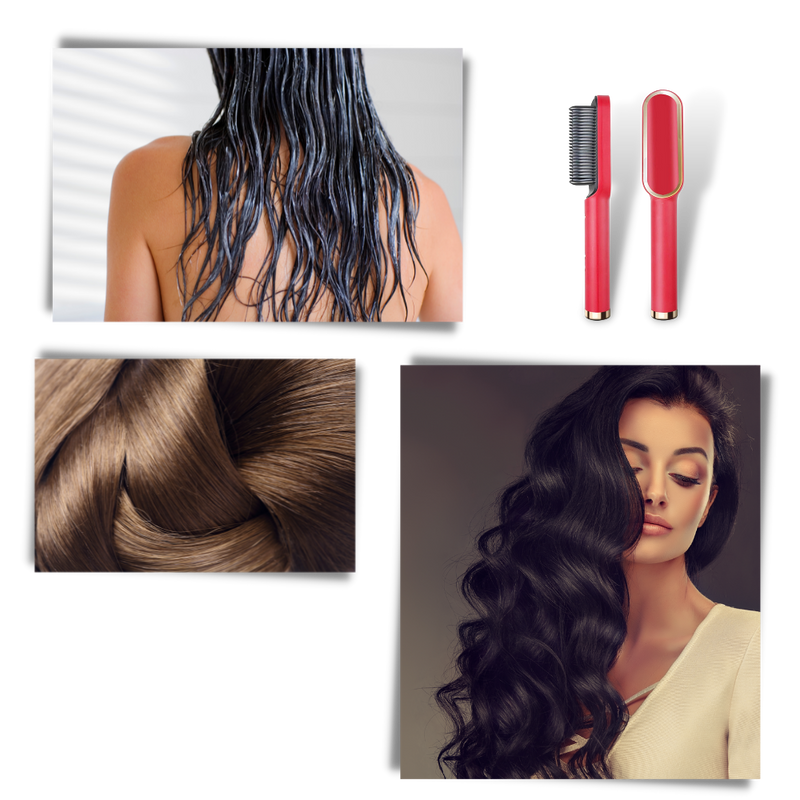 Brosse lissante électrique en céramique