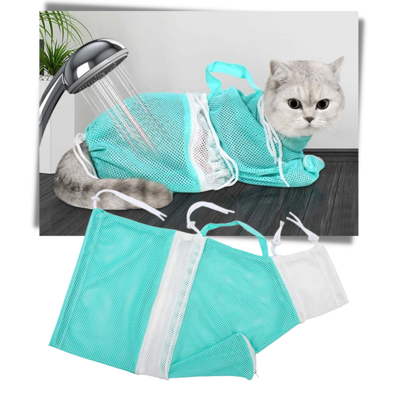 Sac en filet multifonctionnel pour le toilettage des animaux de compagnie