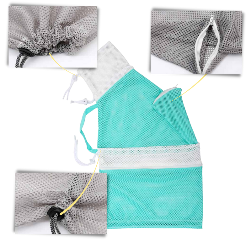 Sac en filet multifonctionnel pour le toilettage des animaux de compagnie