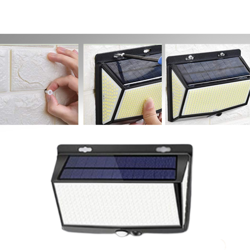 Lampe solaire d'extérieure 468 LED