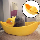 Lit pour animaux de compagnie en forme de banane