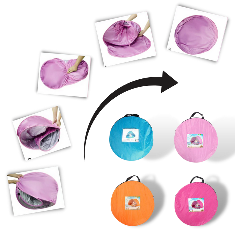 Tente de plage portative pour bébé avec mini-piscine