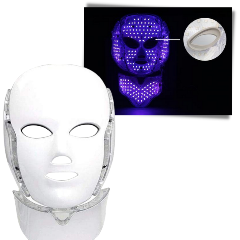 Masque professionnel de luminothérapie à LED