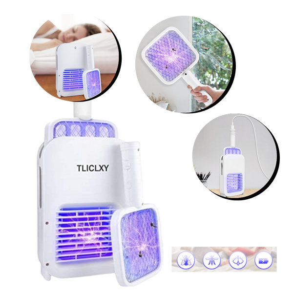 Lampe raquette électrique anti moustique rechargeable