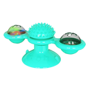 Jouet pour chat "moulin à vent rotatif" avec brosse