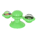 Jouet pour chat "moulin à vent rotatif" avec brosse