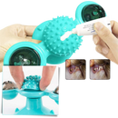 Jouet pour chat "moulin à vent rotatif" avec brosse