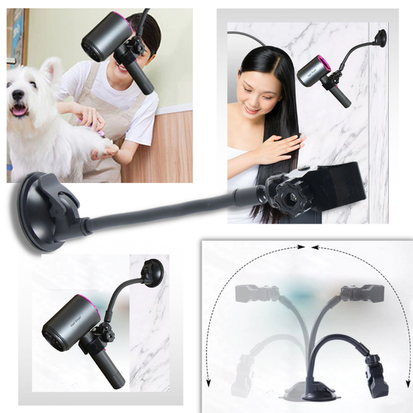 Support à mains-libres pour sèche-cheveux