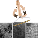 Brosse pour poils d'animaux en bois