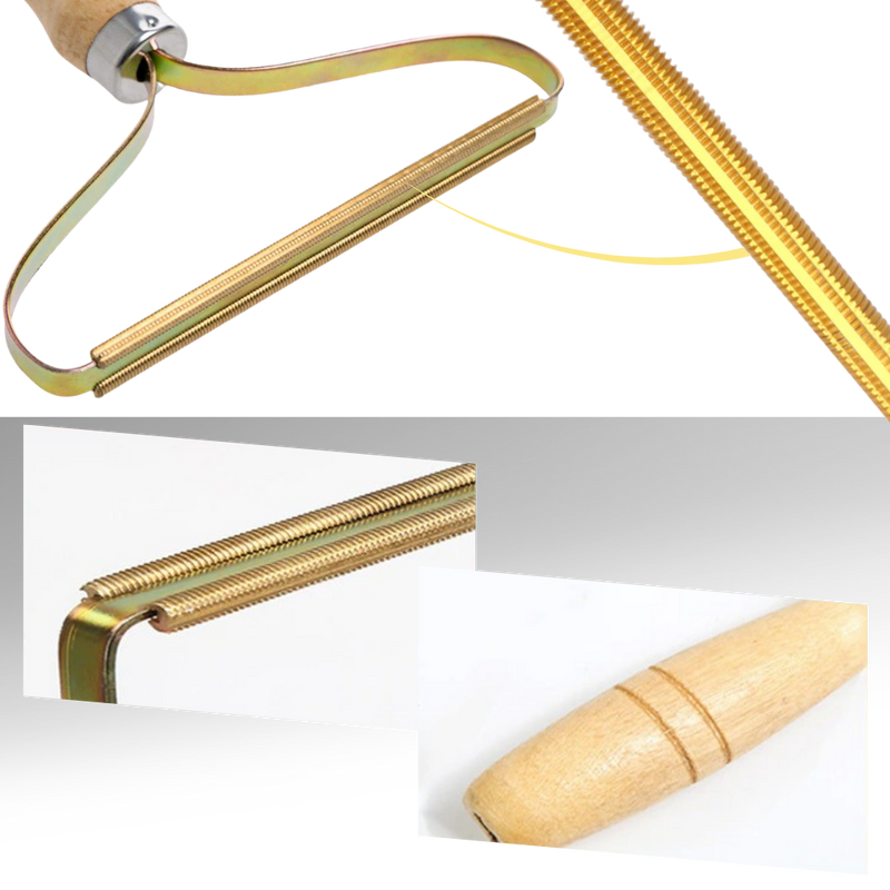 Brosse pour poils d'animaux en bois