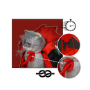 Costume d'Halloween Dracula pour animaux de compagnie